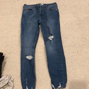 Free People Shark Bite Jeans